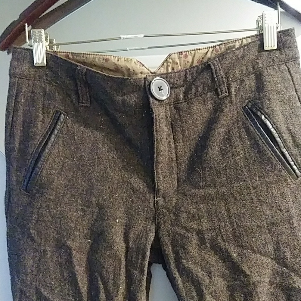 Free People Cropped Tweed Pants